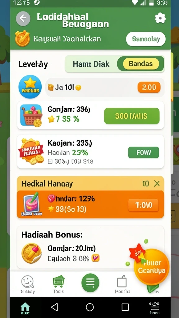 Karakter-karakter unik yang siap untuk dimainkan.