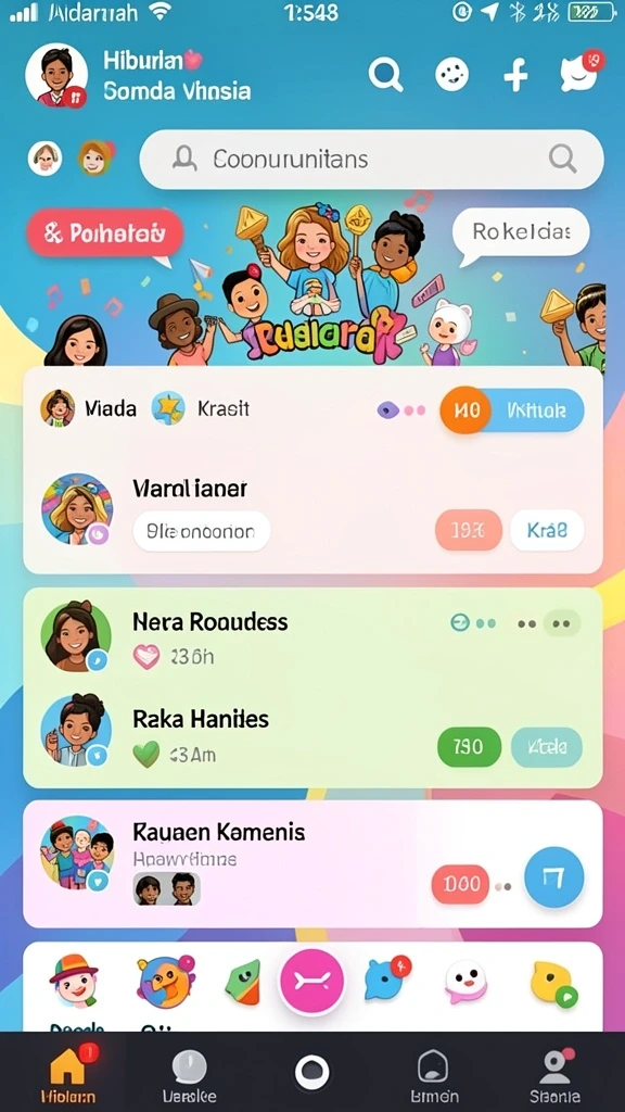 Tampilan fitur bonus dengan efek visual yang memukau.
