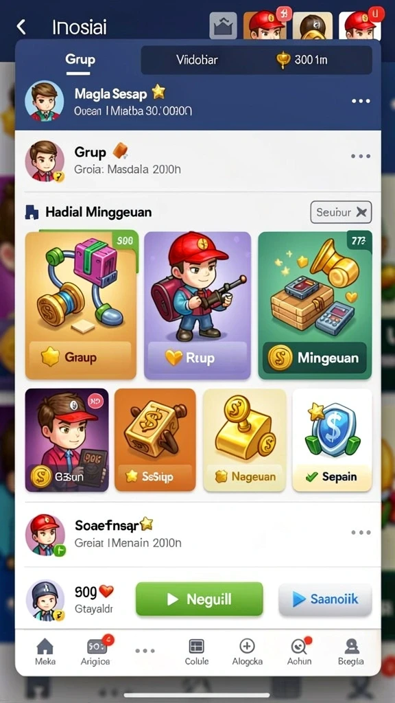 Berbagai karakter unik untuk dijelajahi dan dimainkan.