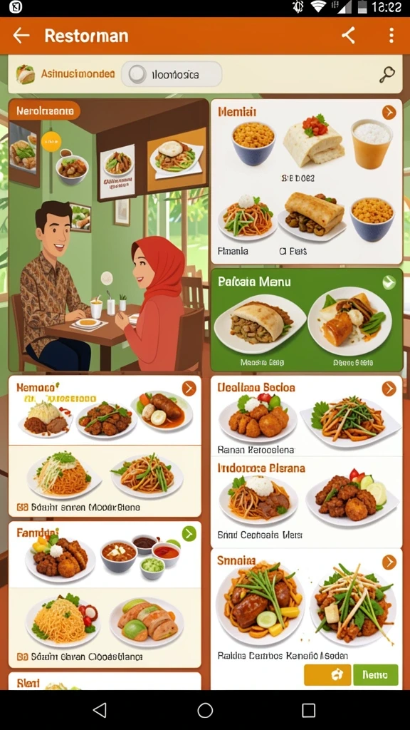Tampilan permainan yang intuitif dan menarik.