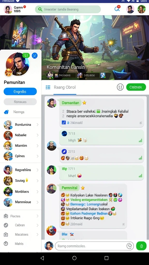 Karakter unik yang bisa dipilih setiap pemain.
