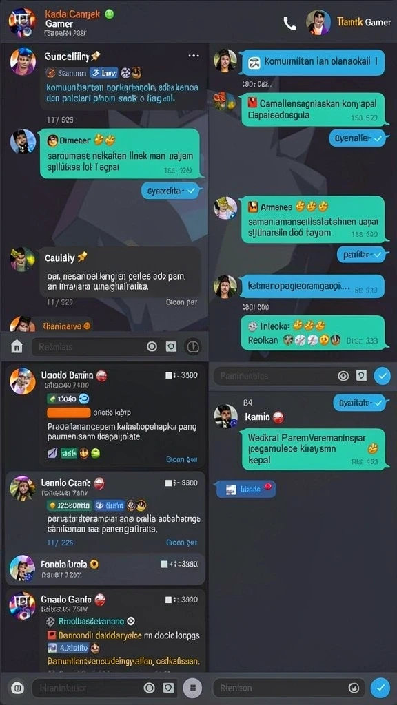 Screenshot dari mode multiplayer yang interaktif dan seru.