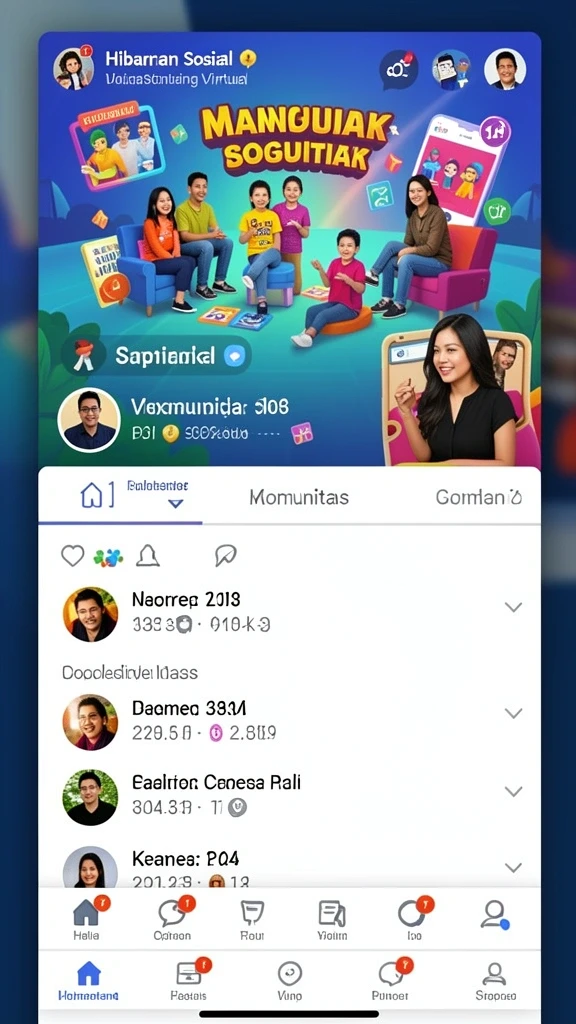 Berbagai pilihan permainan yang seru dan menantang.