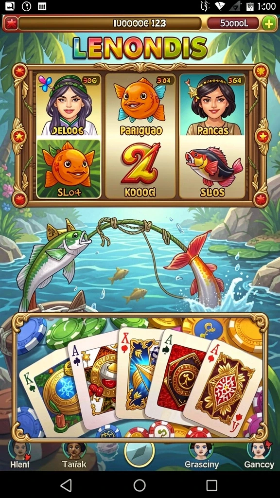 Beragam permainan judi online tersedia.