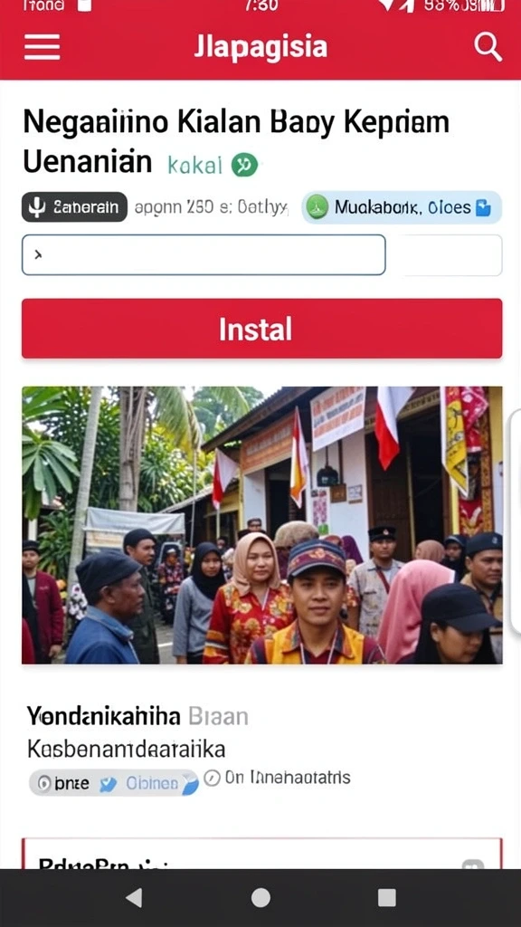 Tampilan awal yang memukau dan menarik.