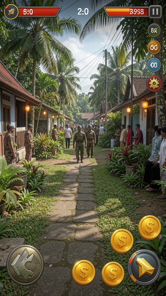 Tangkapan layar menampilkan fitur multiplayer yang interaktif.