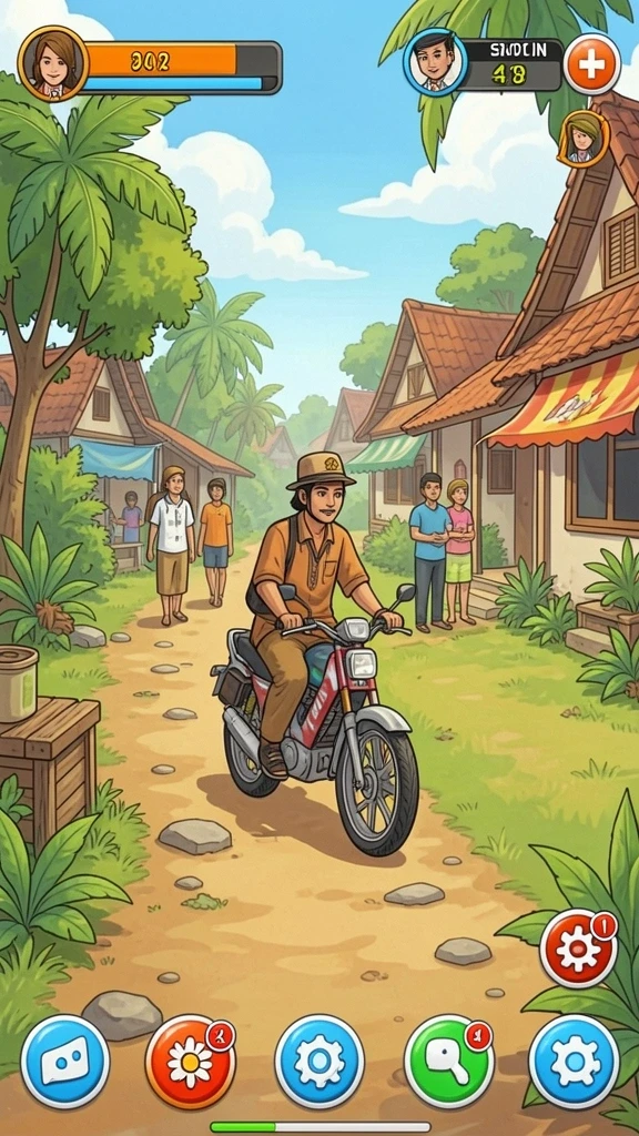 Mode multiplayer yang memungkinkan bermain bersama teman.