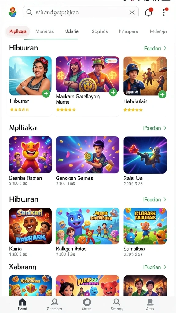 Tampilan awal aplikasi SURGAVIP yang menarik.