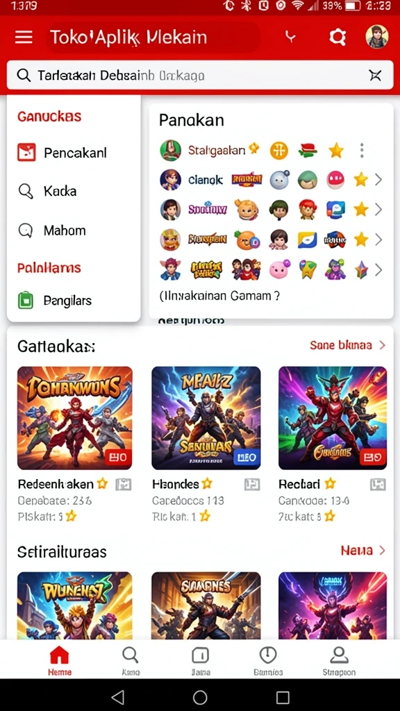 Tangkapan layar menunjukkan pemain beraksi di level menantang.