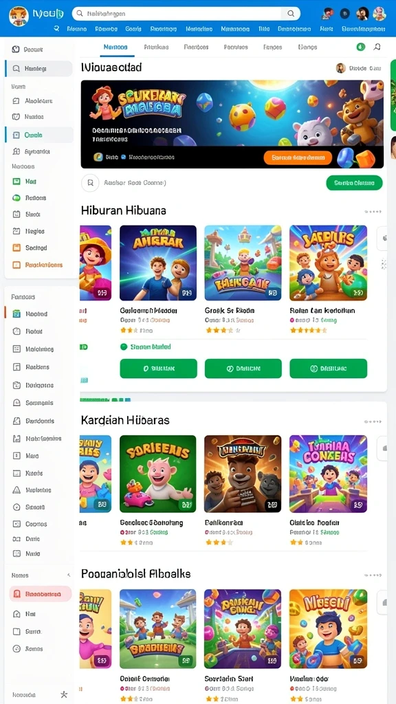Fitur permainan lotere yang beragam dan seru.